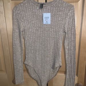 NWT Forever 21 tan body suit